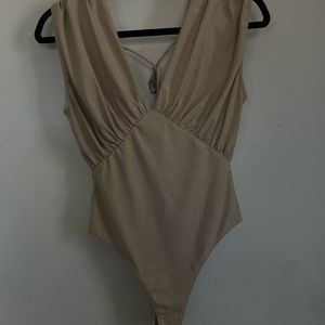 Never worn| Light Tan One Piece Swimsuit| Size S